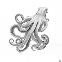 Giant pacific octopus tattoo design idea