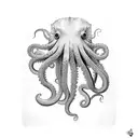 Giant pacific octopus tattoo design idea