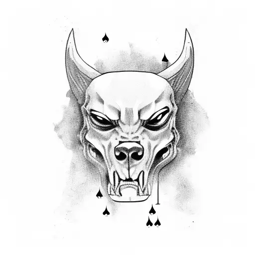 john wick playing card tattoo design idea