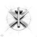 Christian Cross, rose, hands pray, Madrid flag tattoo design idea