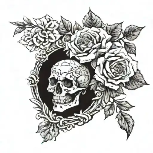 Memento Mori memento vive tattoo design idea