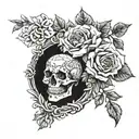Memento Mori memento vive tattoo design idea