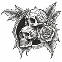 Memento Mori memento vive tattoo design idea
