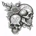 Memento Mori memento vive tattoo design idea