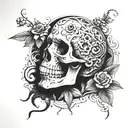 Memento Mori memento vive tattoo design idea