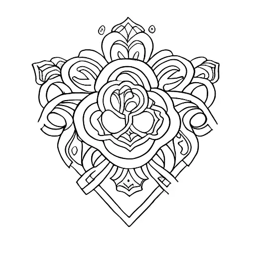 draw a  simple, small tattoo without colours, and shading for -  Self-love, gratitude, givingness tattoo design idea