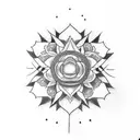 draw a  simple, small tattoo without colours, and shading for -  Self-love, gratitude, givingness tattoo design idea