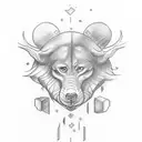 draw a  simple, small tattoo without colours, and shading for -  Self-love, gratitude, givingness tattoo design idea