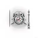 clock turning with barbells tattoo design idea