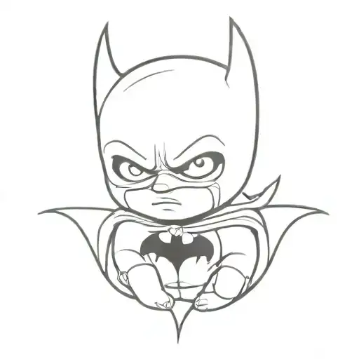 baby batman batman batman tattoo design idea