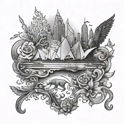 australia tattoo design idea