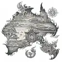 australia tattoo design idea
