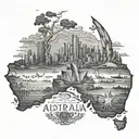 australia tattoo design idea