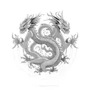 Dragon small tattoo design idea
