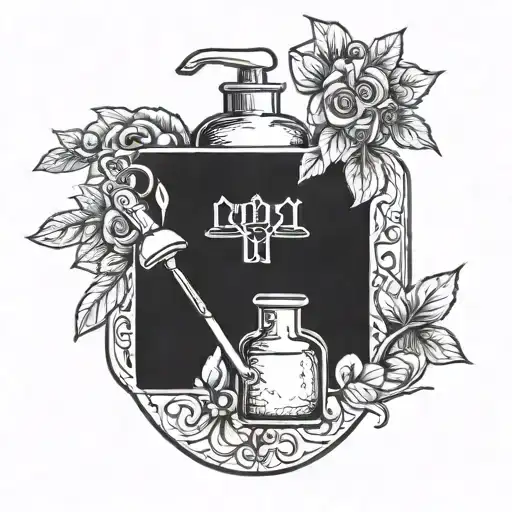 pharmacy tattoo design idea