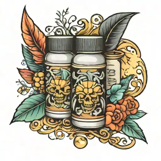 Pharmacy tattoo design idea