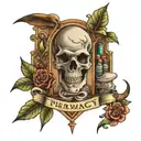 pharmacy tattoo design idea