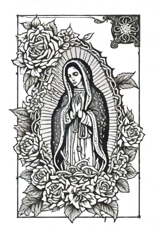 Virgin of Guadalupe tattoo design idea