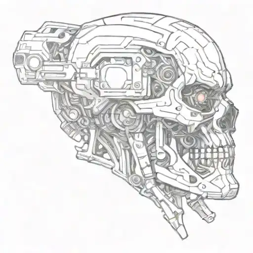 terminator tattoo design idea