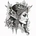 elf tattoo design idea
