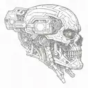 terminator tattoo design idea