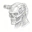 terminator tattoo design idea