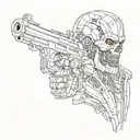 terminator tattoo design idea