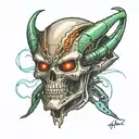 alien terminator tattoo design idea