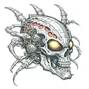 alien terminator tattoo design idea