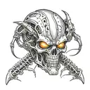 alien terminator tattoo design idea