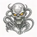 alien terminator tattoo design idea