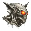 alien terminator tattoo design idea