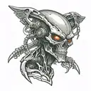 alien terminator tattoo design idea