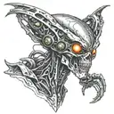 alien terminator tattoo design idea