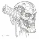 terminator tattoo design idea