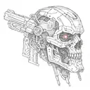 terminator tattoo design idea