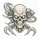 alien terminator tattoo design idea