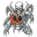 alien terminator tattoo design idea