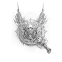 engagement ring  tattoo design idea