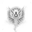 phoenix  aum tattoo design idea