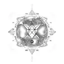 Galaxy with constellations forming the shape of the client's zodiac sign (Capricorn & leo) surrounded by stars tattoo design idea