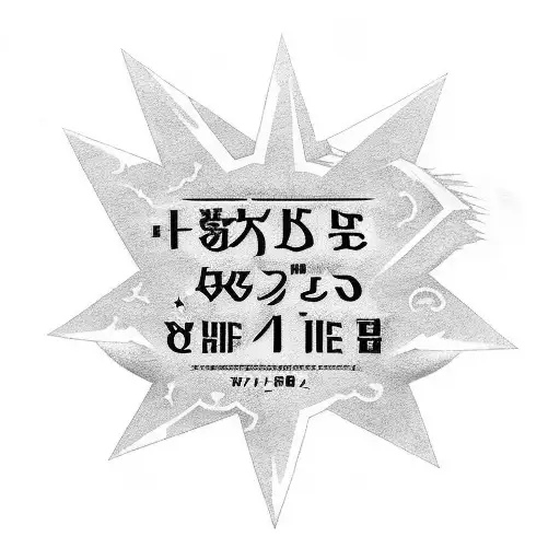 A black-grey tattoo of the anime movie title 'Your Name' written in a stylized font with stars around it tattoo design idea