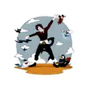 Shark, Dragon, Penguin, Spider tattoo design idea