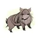 Boar tattoo design idea