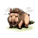Boar tattoo design idea
