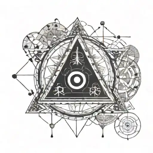 alchemy symbols tattoo design idea