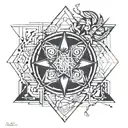 5 elements tattoo design idea