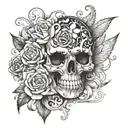 Create a picture using the names NICOLE ANTHONY PAUL tattoo design idea
