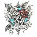 Create a picture using the names NICOLE ANTHONY PAUL tattoo design idea