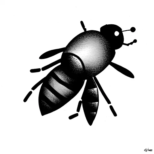 Honey Bee tattoo design idea